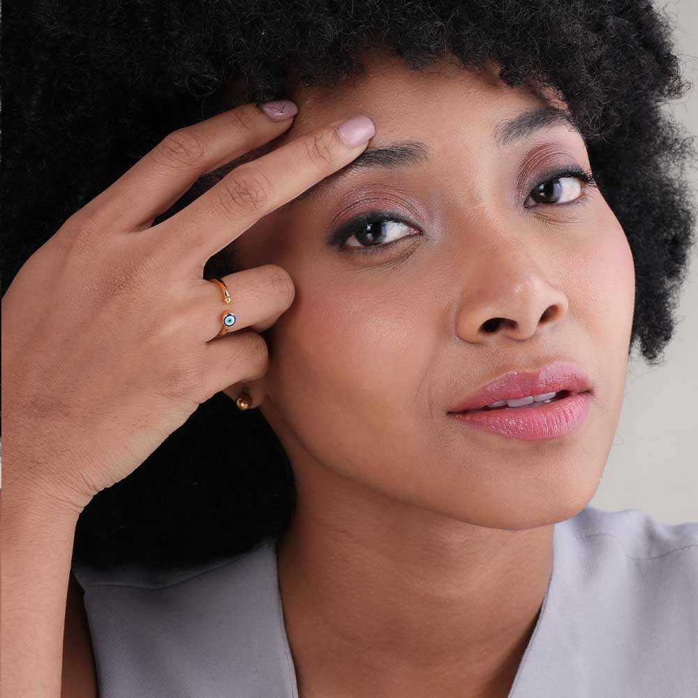 Evil Eye Oracle 925 Silver Ring
