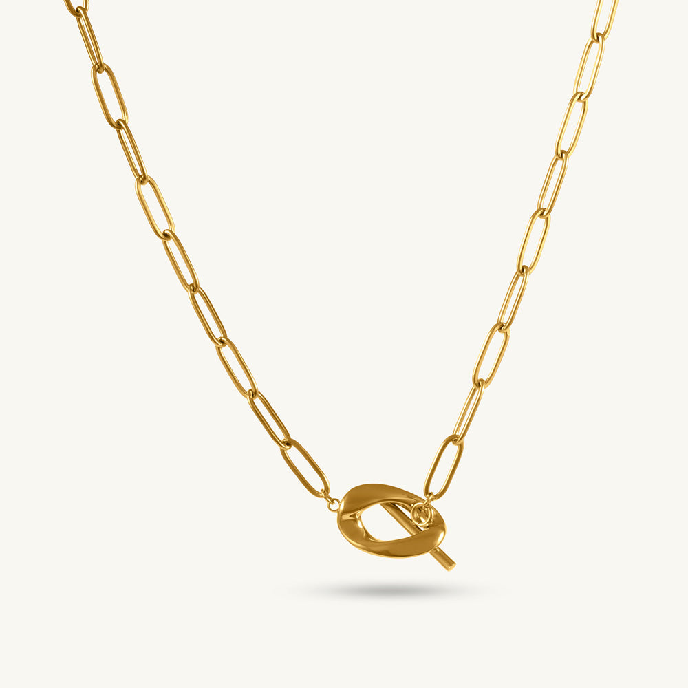 Lock & Bar Charm NecklaceTEST